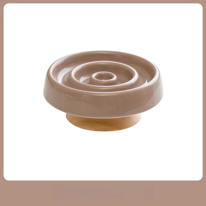 Wholesale High Quality Eco-Friendly Cat Slow Food Bowl New Design Color Neck Protection And PC Pet Dog Feeder