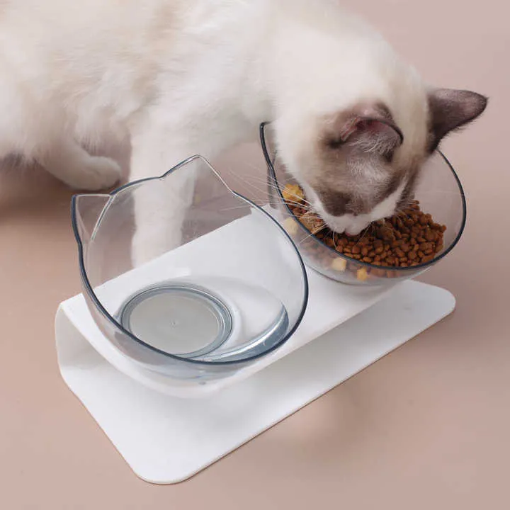 Stylish Tilted Cat Bowl for Easy Feeding and Comfort