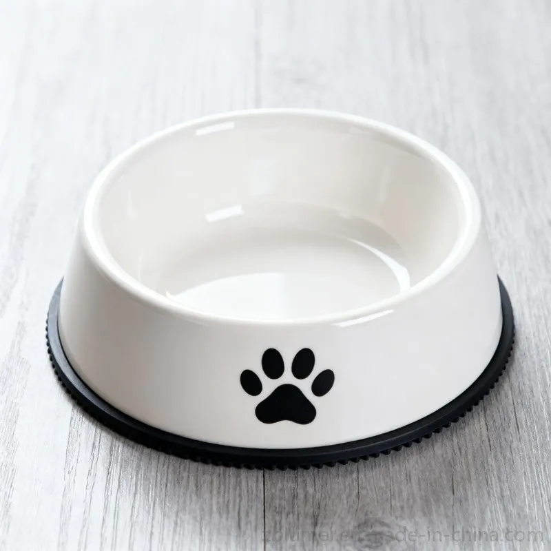 Ceramic Stoneware Pet Dog Cat Food and Water Feeding Drinking Bowls Dishes
