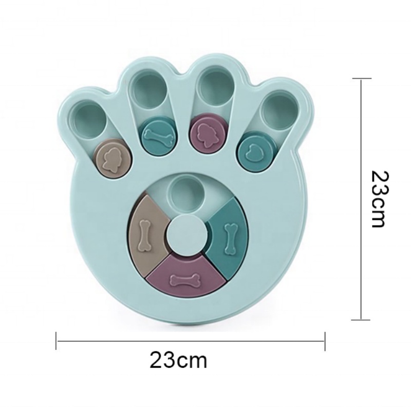 Eco-Friendly Plastic Pet Puzzle Interactive Food Treat Dispenser Toy IQ Training Dog Cat Food Puzzle Feeder Toy