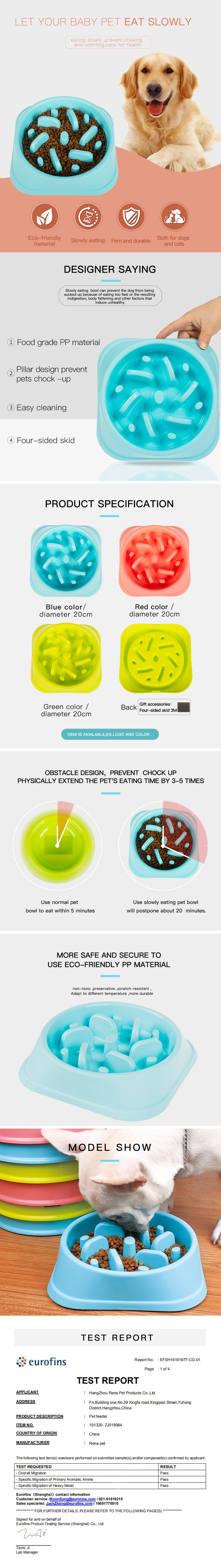Wholesale Blank Feeding Custom Food Slow Eat Pet Feeder Dog Bowl Detail