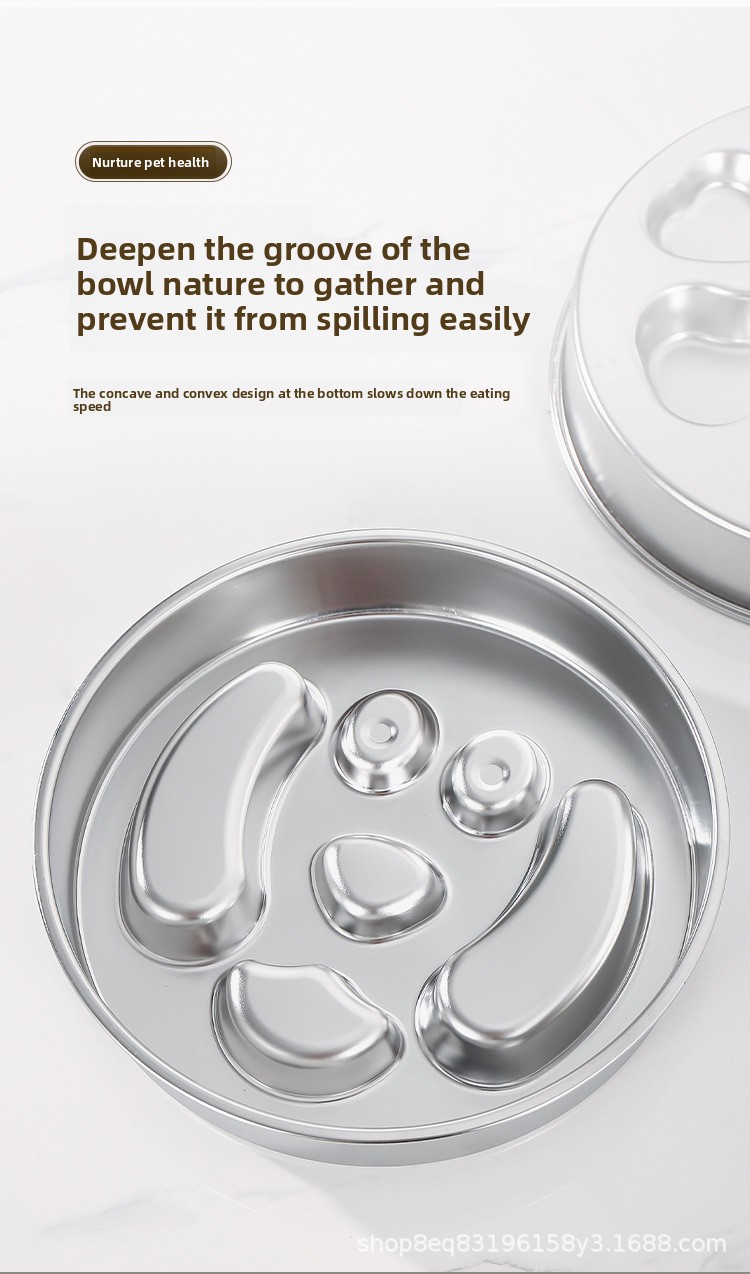 Pet food slow bowl design 8