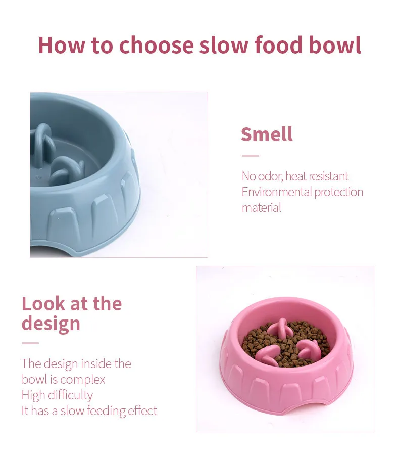 Dog Slow Feeder Bowls, Puzzle Dog Food Bowls, Slow Eating Dog Bowl