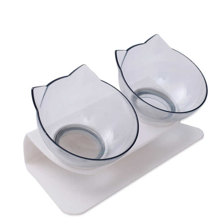 Stylish Tilted Cat Bowl for Easy Feeding and Comfort