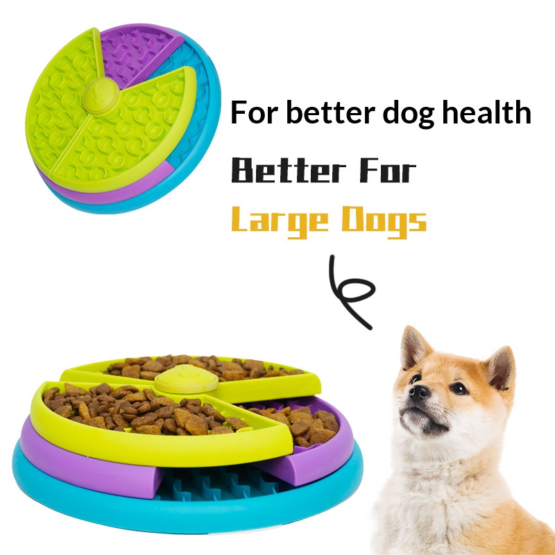 New Plastic Dog Puzzle 3-Layer Rotating Slow Feeder Intelligence Development Indoor Use Slow Food Bowl