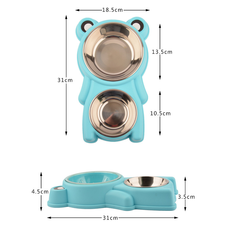 Wholesale Pet Stainless Steel Bowl Dog Bowl Cat Slow Feeding Bowl Pet Feeder