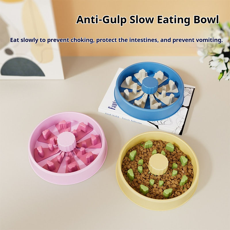 Customized Adjustable 5 Levels Difficultly Slow Feeder with Safety AndSmooth Surface Plastic Food Grade Material for CatsandDogs