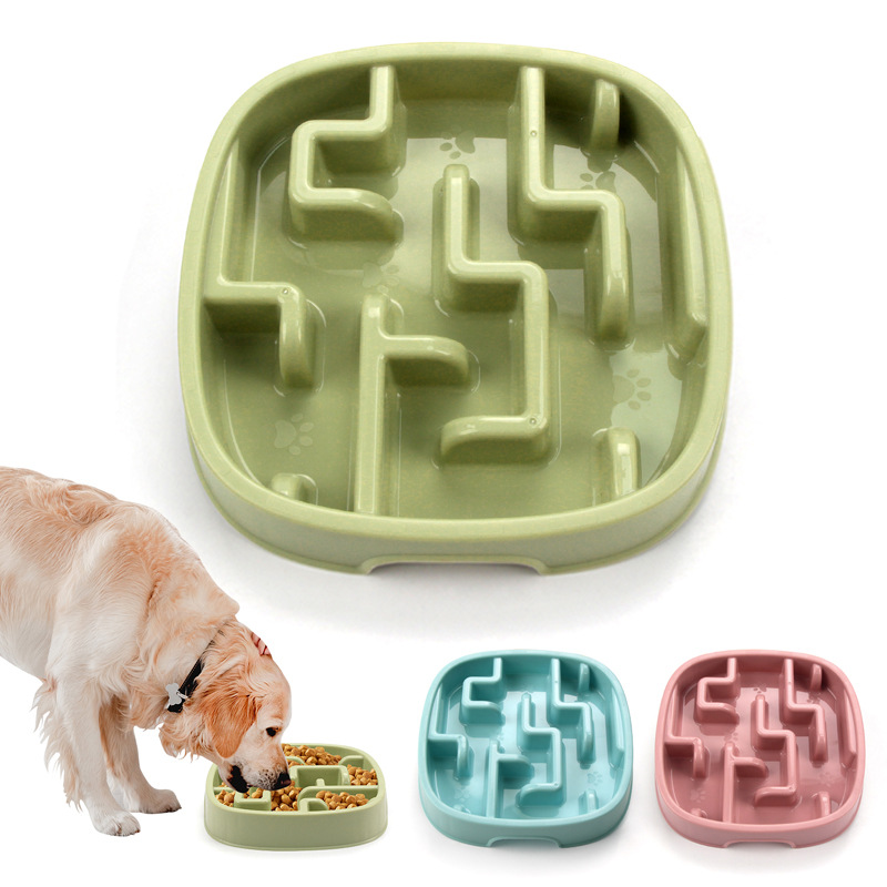 Health Focused Portable Anti Choke Sturdy Puzzle Dish Portion Smart Design Pet Slow Feeder for Multi Pet Homes Dogs Cats