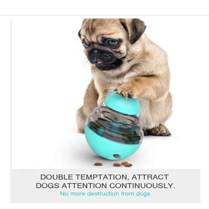 Hot SaleBall Food Tumbler Dispenser Adjustable Slow Feeder Can Interactive Entertainment Dog Puzzle Durable Food Dog Toys