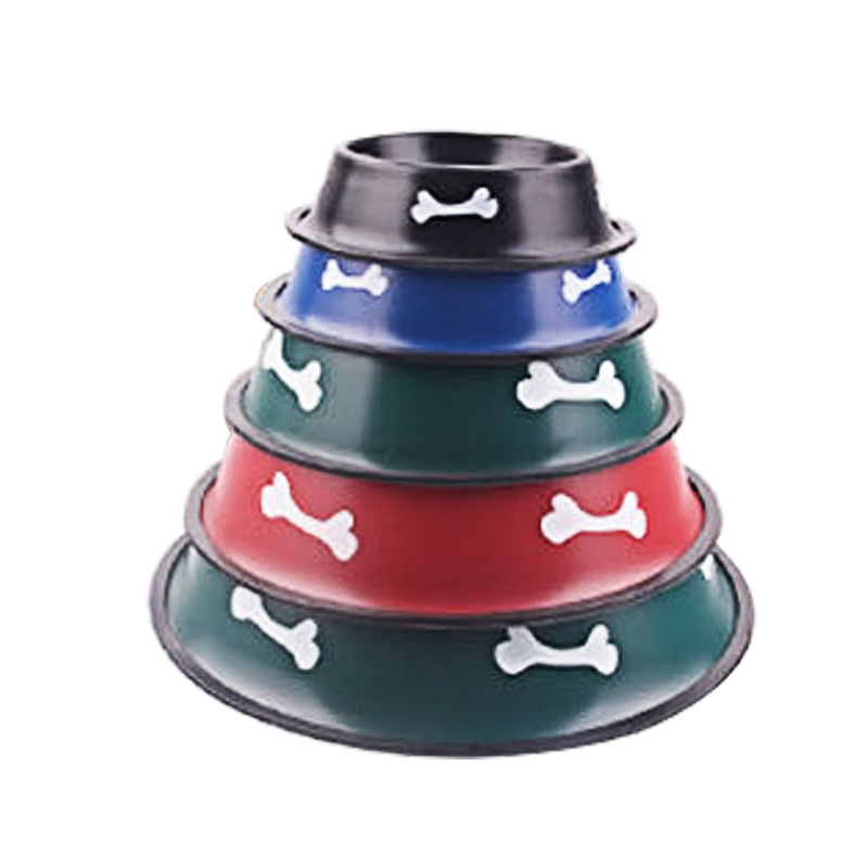 Dog Bowl Pet Food Utensil Stainless Steel Pet Double Bowl Water and Food Integrated Cat Anti Fall Slow Food