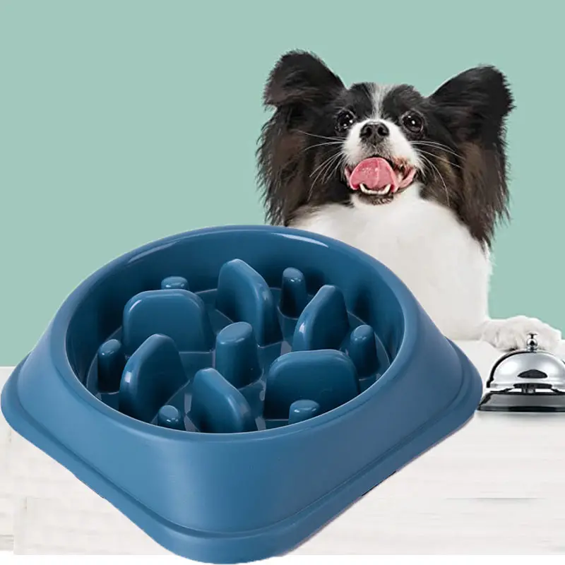 Hot Sell Portable Travel Silicone Plastic Feeder Pet Slow Feeder Dog Bowl With Lick Mat