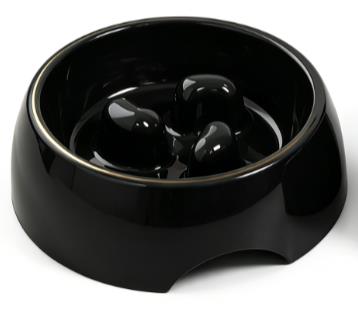 Wholesale Little Puppies Portable Melamine Pet Bowl Slow Eating Dog Feeder with Love Style