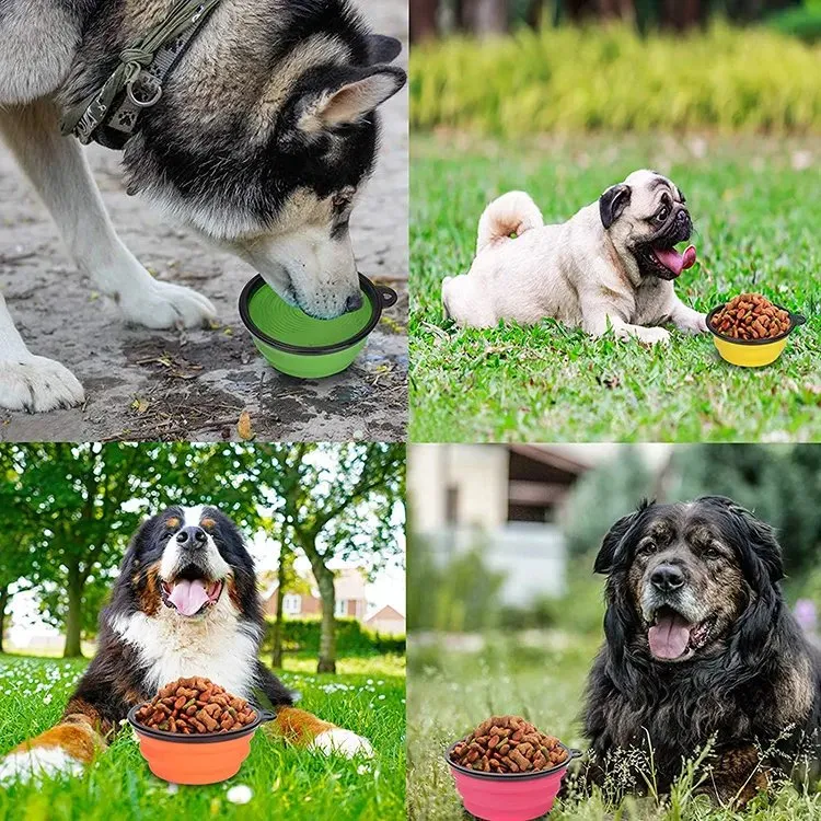 Silicone Collapsible Slow Eating Dog Popcorn Mask Bowl