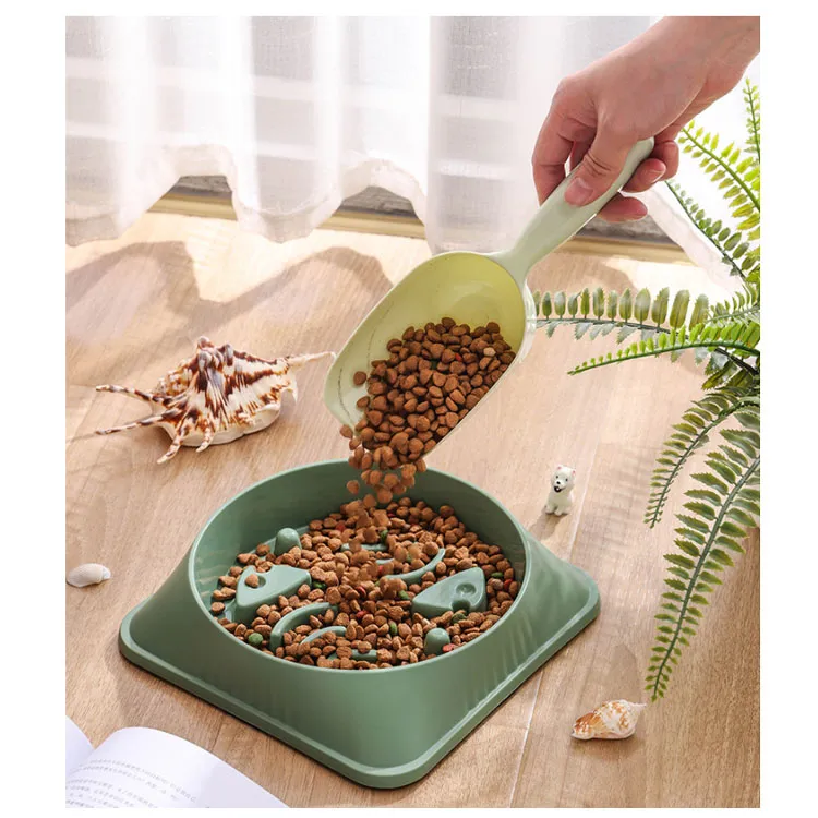 Healthy Eating Dog Bowl Anti-Sling Rounded Slow Feeder Eco-Friendly