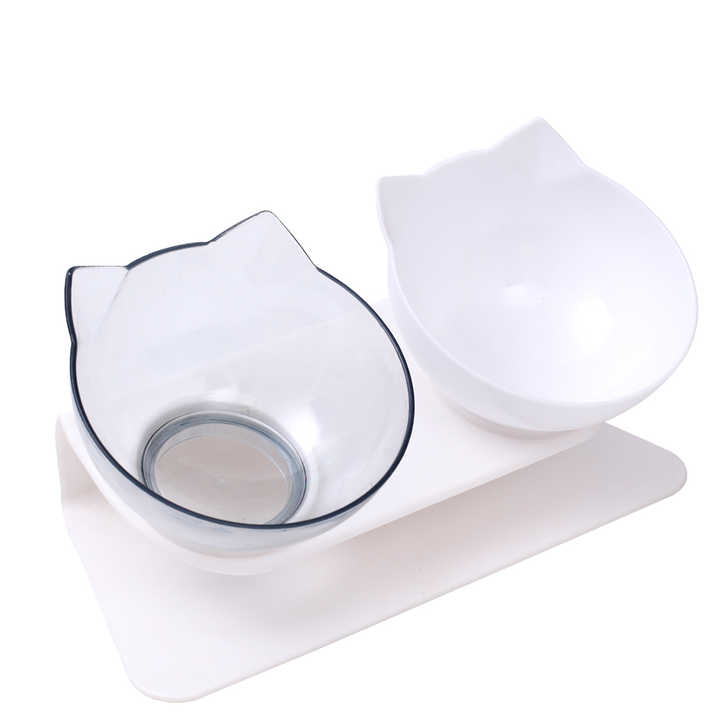 Stylish Tilted Cat Bowl for Easy Feeding and Comfort
