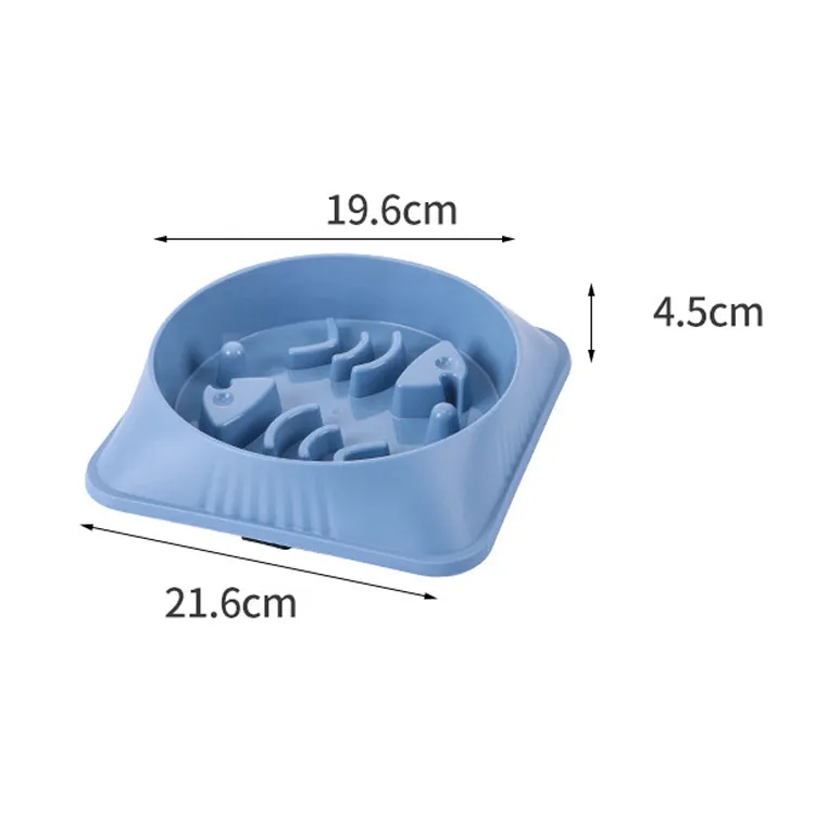 Healthy Eating Dog Bowl Anti-Sling Rounded Slow Feeder Eco-Friendly