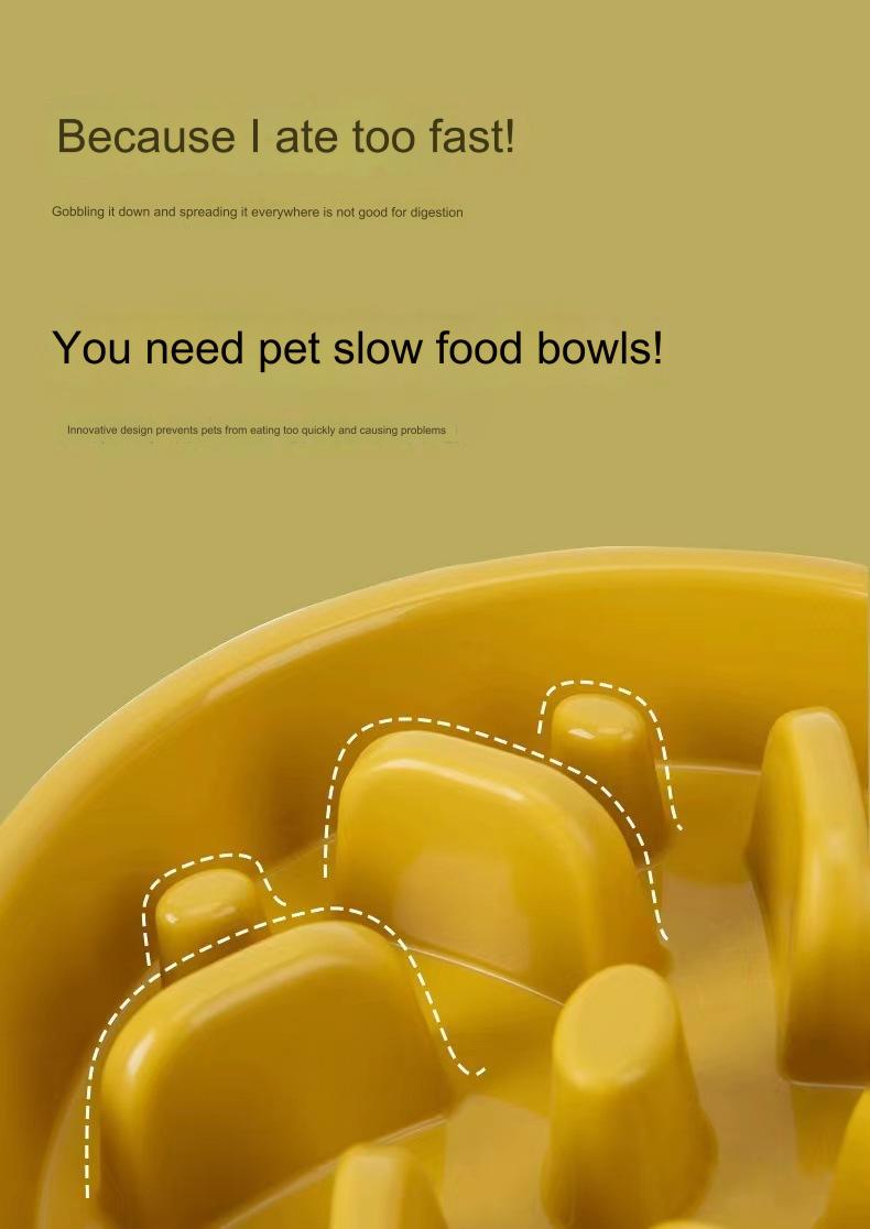Interactive Slow Feeder Anti-Choking & Anti-Slip Puzzle Dog Food Bowls