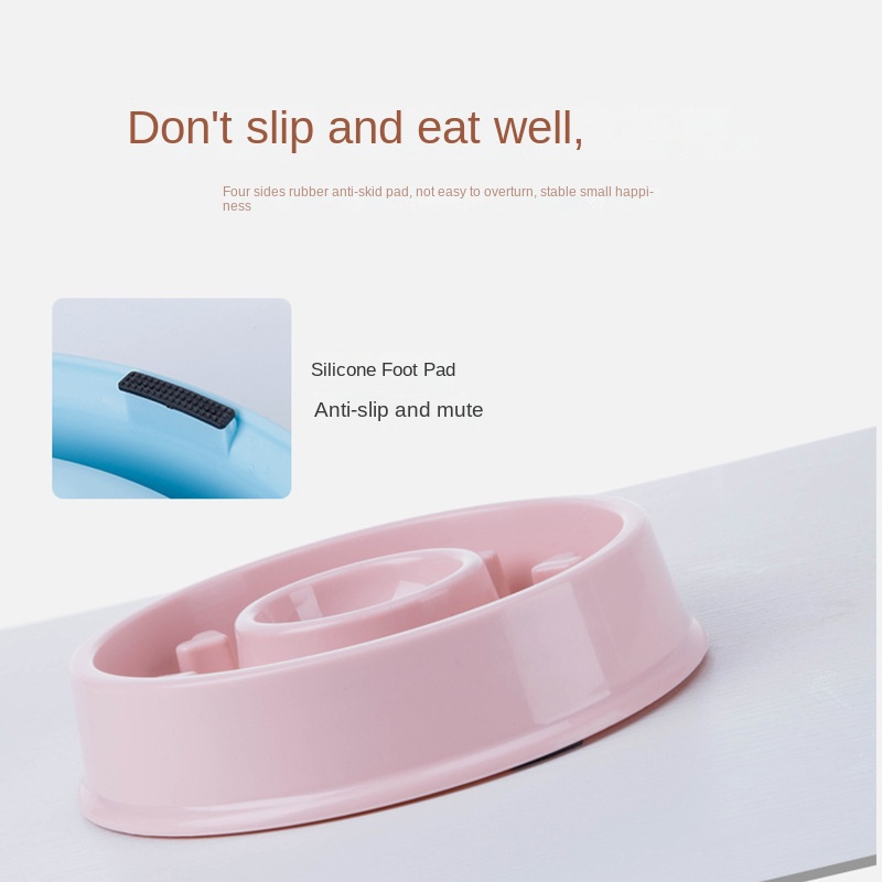 PP Pet Dog &amp; Cat Slow Food Puzzle Bowl with Water Feeder