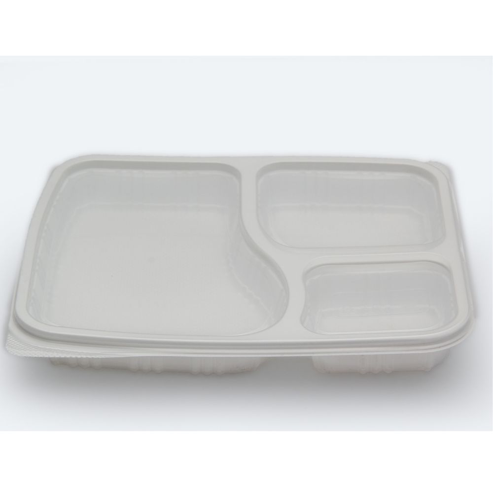 Multi Compartment Plastic Mess Tray Plates for Organized Meal Serving