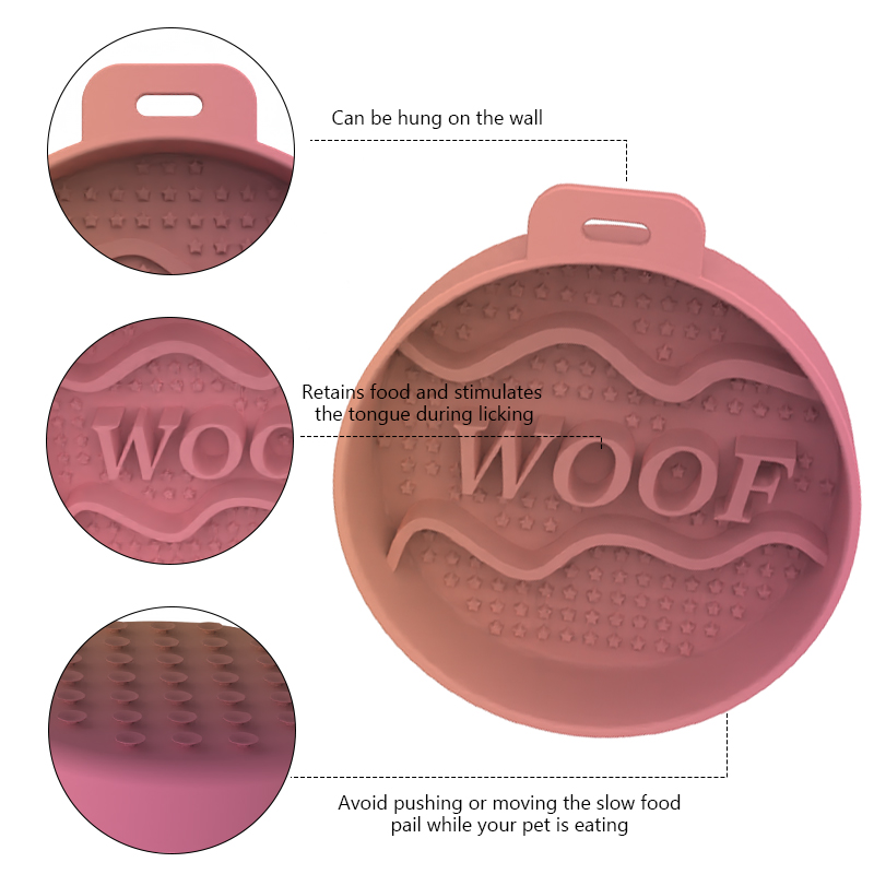 PAISEN Stylish Silicone Anti-Spill Food and Water Bowl for Cats and Dogs Pet Fun Slow Feeding Anti-Slip Lick Feeding