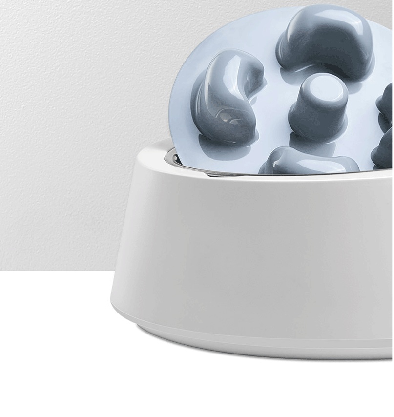 Intelligent Pet Feeder Dog Bowl Anti-Choking Slow Food Bowl Anti-Overturning Cat Food Basin Charge Cross-Border Hair Resistant