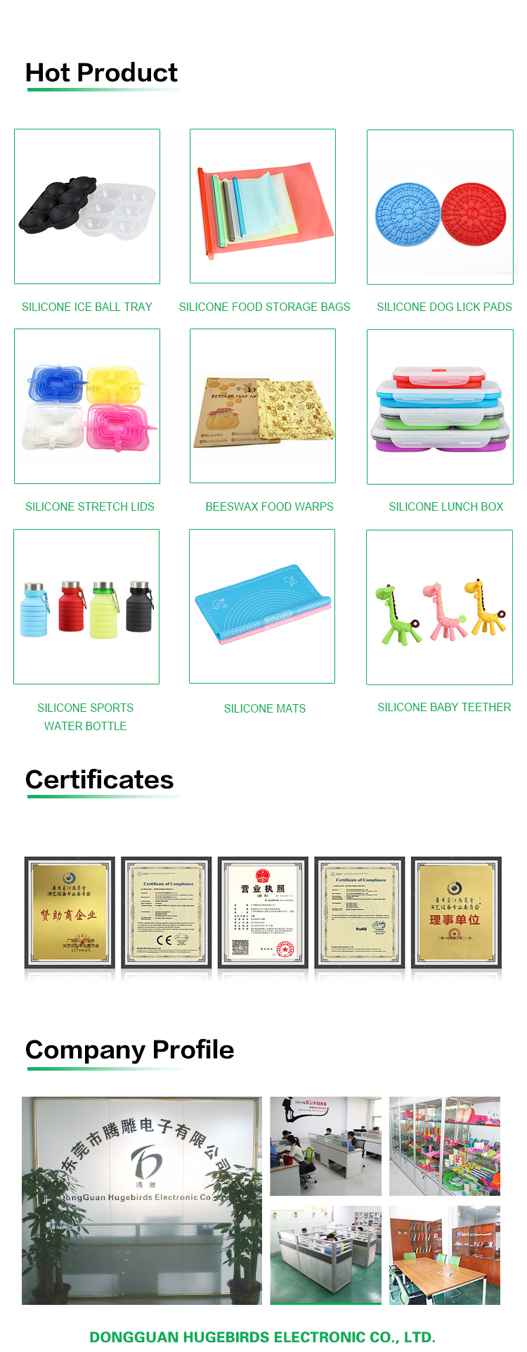 Our Services for Silicone Products