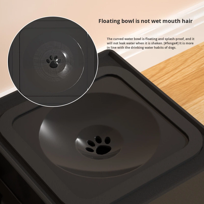 2-in-1 Elevated Slow Feeder Dog Bowls with No Spill Dog Water Bowl Height Adjustable Non-Slip DOg Food and Water Bowls