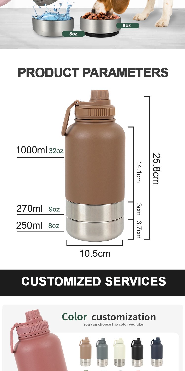 Must-Have for Pet Owners: Newest 3-in-1 Portable Dog Feeder Dispenser with Food Container