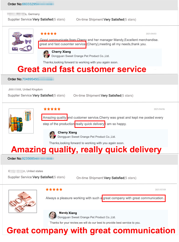 Buyer Feedback Screenshot