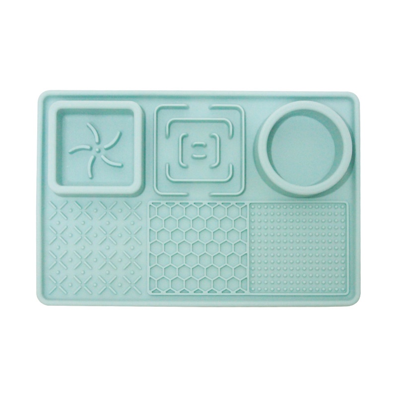 Travel-Friendly Eco-Friendly Slow Food Bowl Food Grade Silicone Licking Mat with Suction Cup for Dogs Cats Pet Plate Feeding Mat