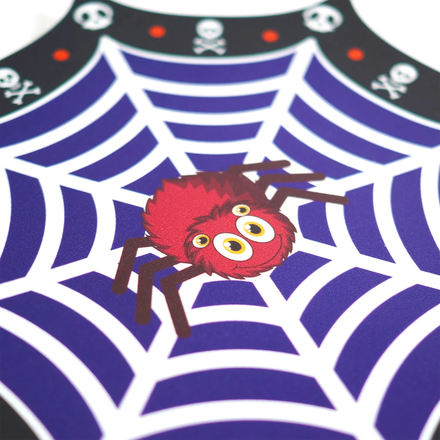 High Quality Melamine Tableware Plate Halloween Sipder Web Pattern Dinner Dish