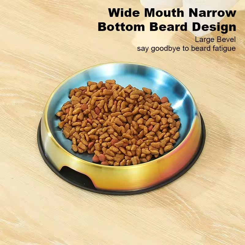 Stainless Steel Cat and Dog Food Bowl Feeder for Water and Food