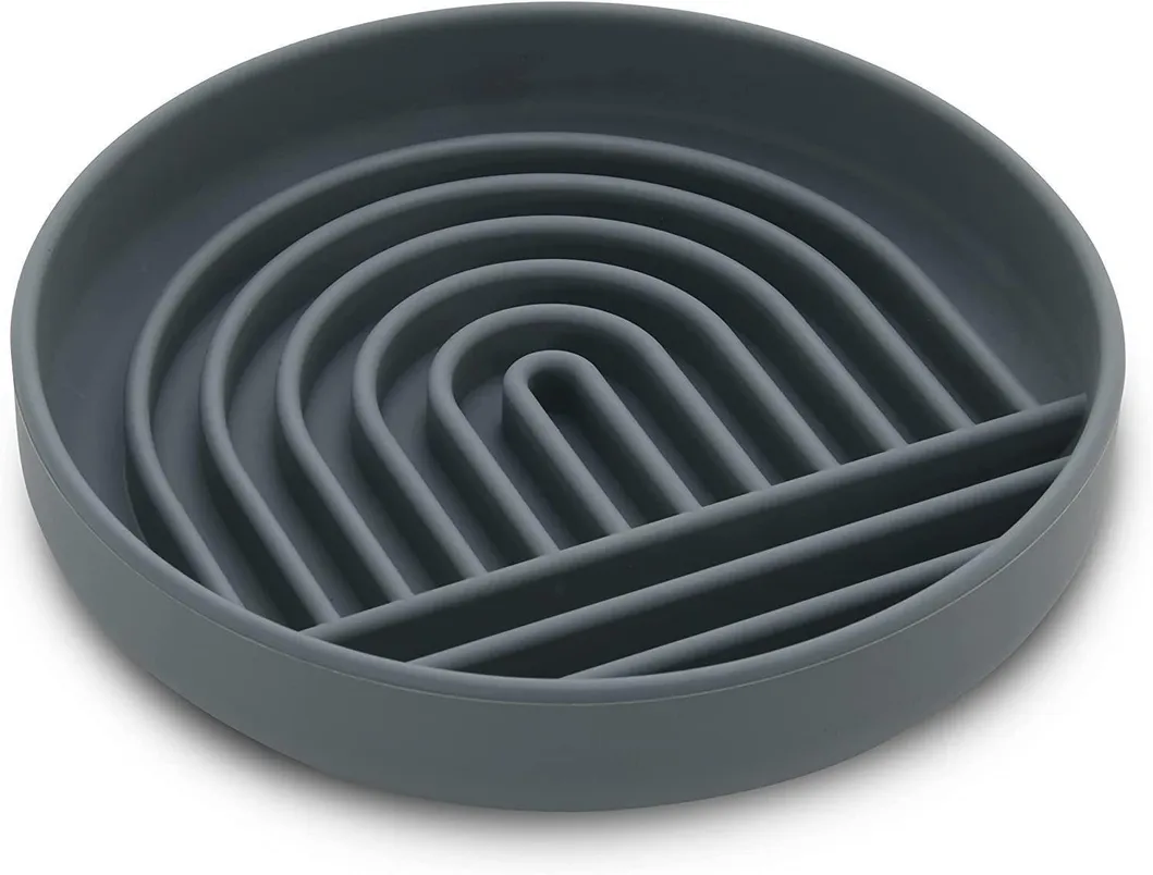 Silicone Pet Feeding Bowl with Licking Tray for Dogs Slow Eating