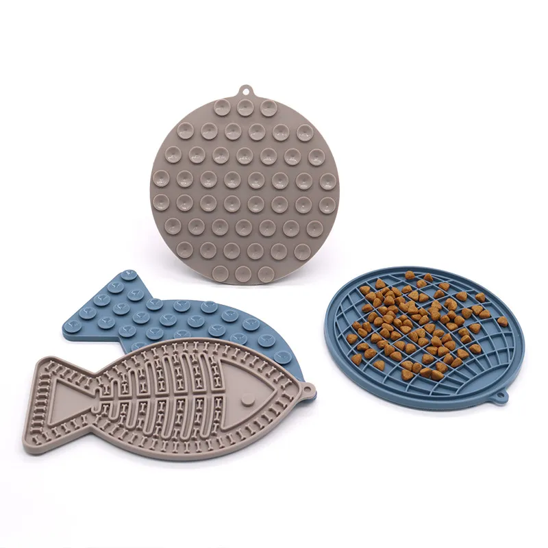 Dog Silicone Lick Mat Slow Feeder Bowl Non Slip Pet Feeding Bowl