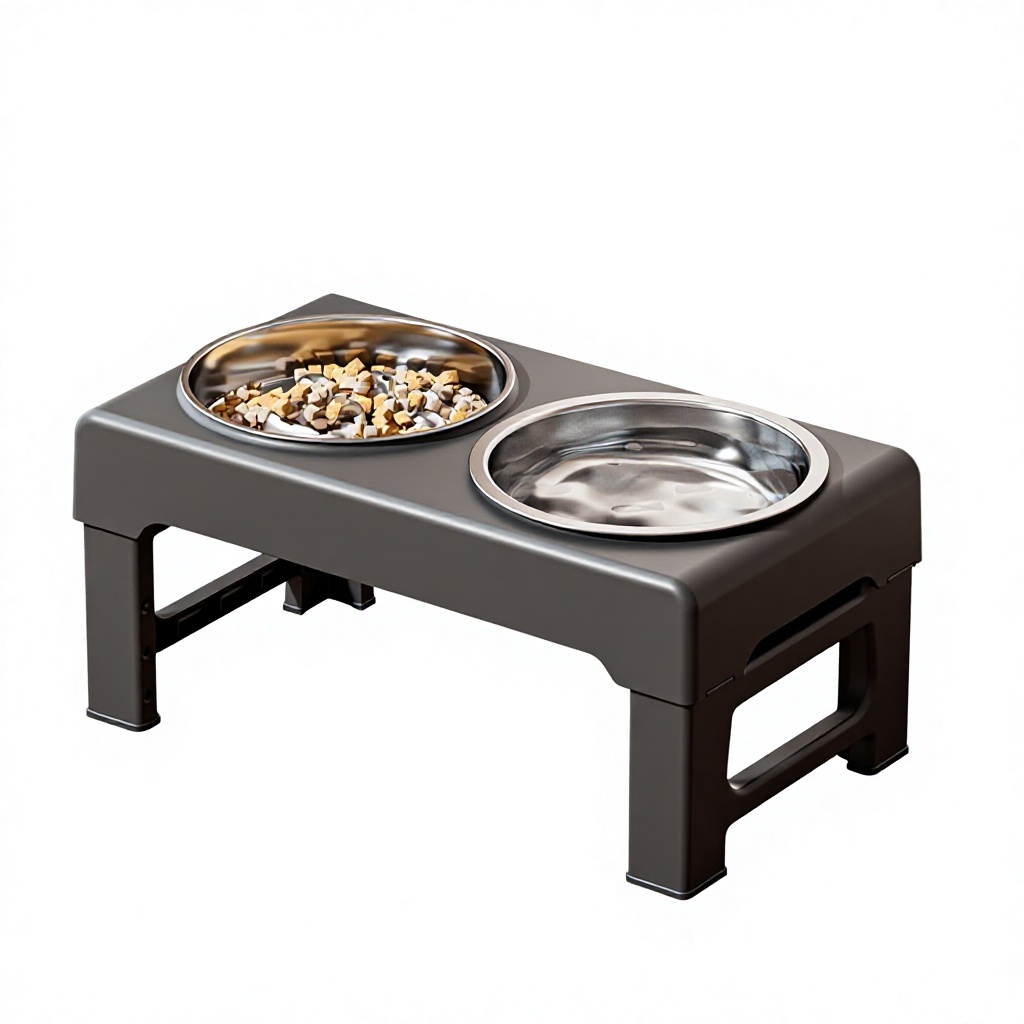 Cross-border Elevated Pet Feeder with Lift Function Slow-Feeding Adjustable ABS Bowl for Large Dogs Pet Feeding Station