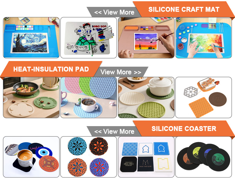 Silicone Craft Mat and Coaster Options