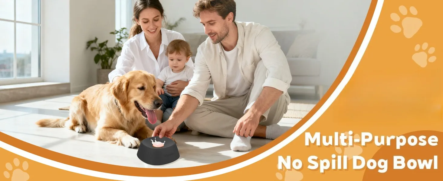 Anti-Choking Slow Feeder Dog Bowl Non-Slip 34 Cup - Lick Toy for Liquid Treats Bone Broth Yogurt