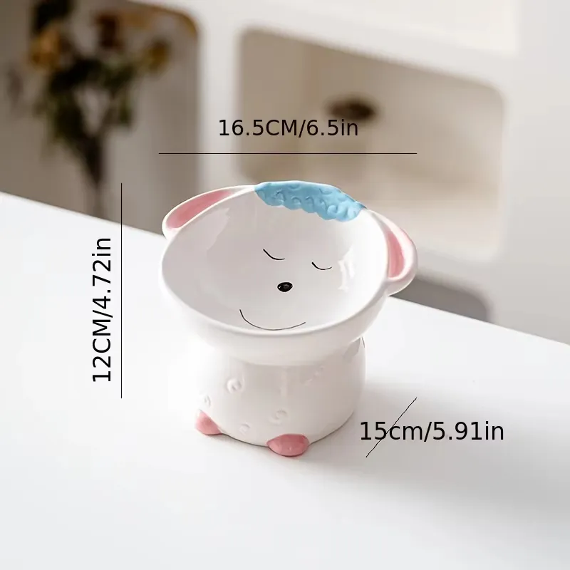 Custom Elevated Eco-Friendly Ceramic Pet Bowl
