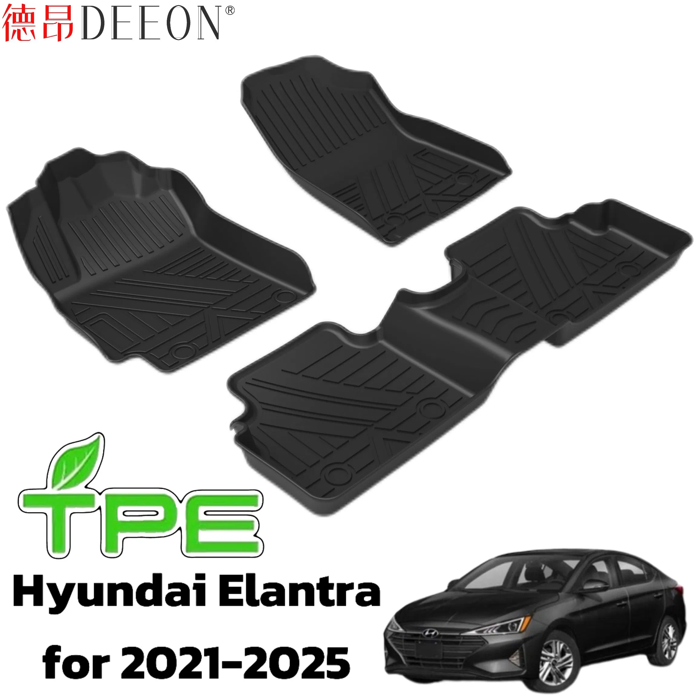 Durable TPE Car Floor Mat Auto Accessory Foot Mat Trunk Mat for Hyundai