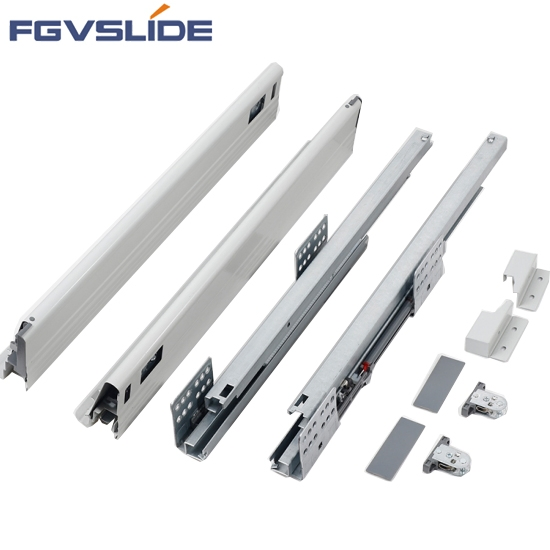 182mm Soft Close Undermount Metal Concealed 4runner Kitchen Cabinet Soft Close Drawer System