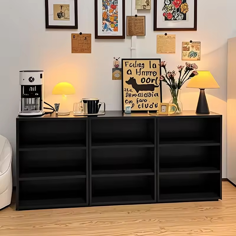 Modern Multi-Cube Wooden Bookcase Wall-Mounted Storage Shelf