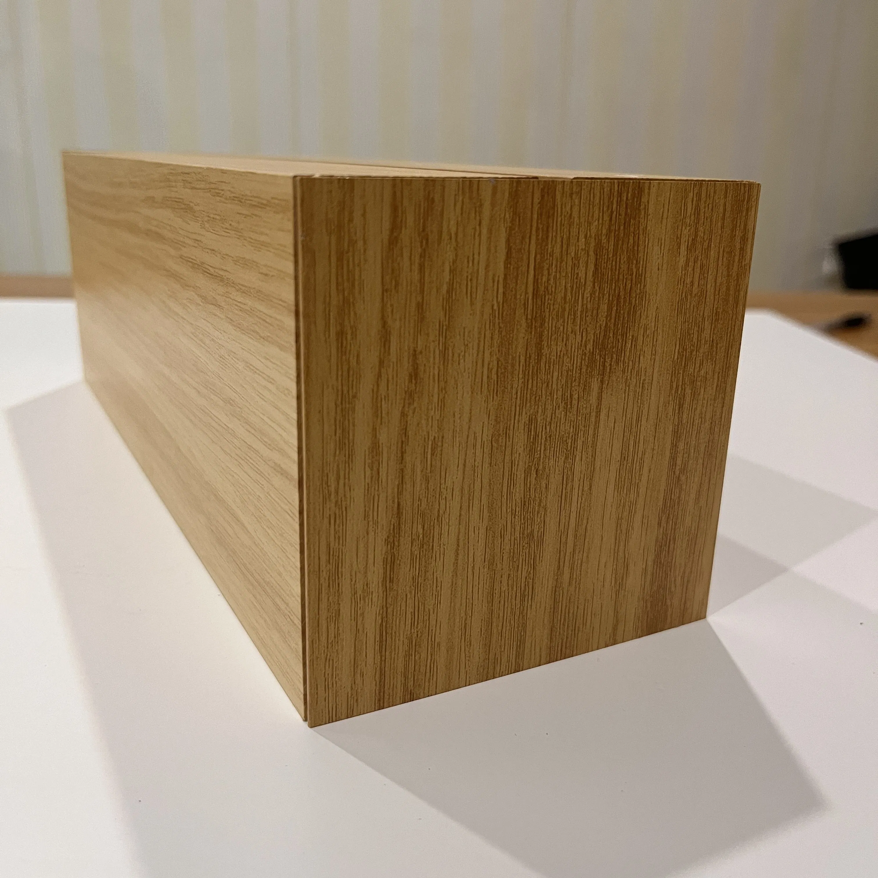 100X100mm Extruded Aluminum Baffle and Timber Look Alike Finish