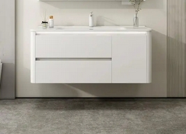 Elegant Versatile Bathroom Vanity Set with Custom Mirror and Storage Cabinet