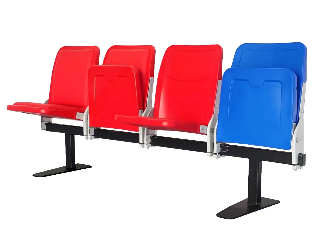 Factory Price Folding Seat Outdoor &amp; Indoor Plastic Stadium Soft Tip up Seating Chairs Stadium Chair Upholstery