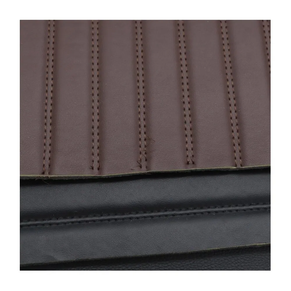 Faux 3D Embroidery Quilted Leather PVC Synthetic Leather for Car Seat Upholstery