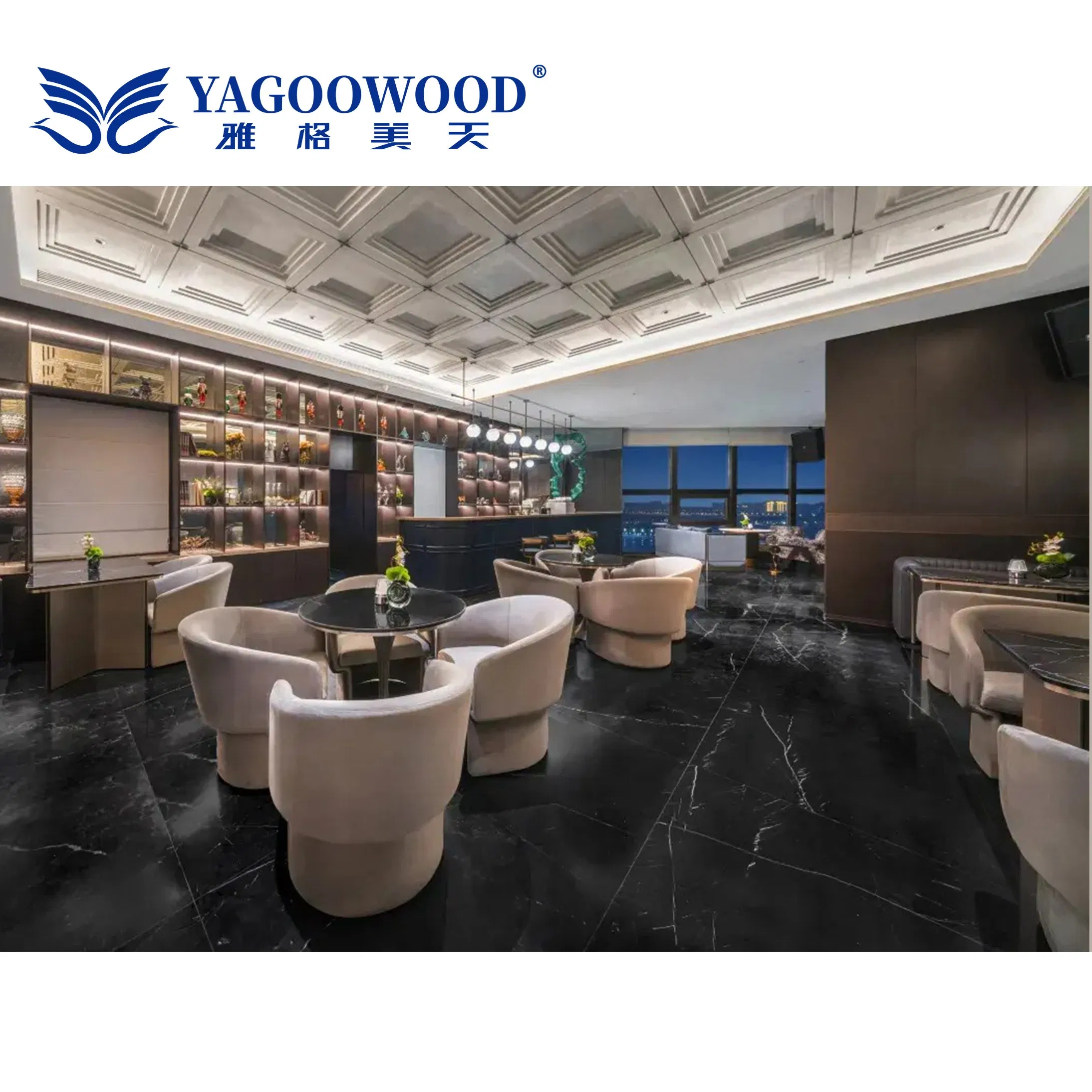 Integrated Hotel Door &amp; Wall System with Wood Finish