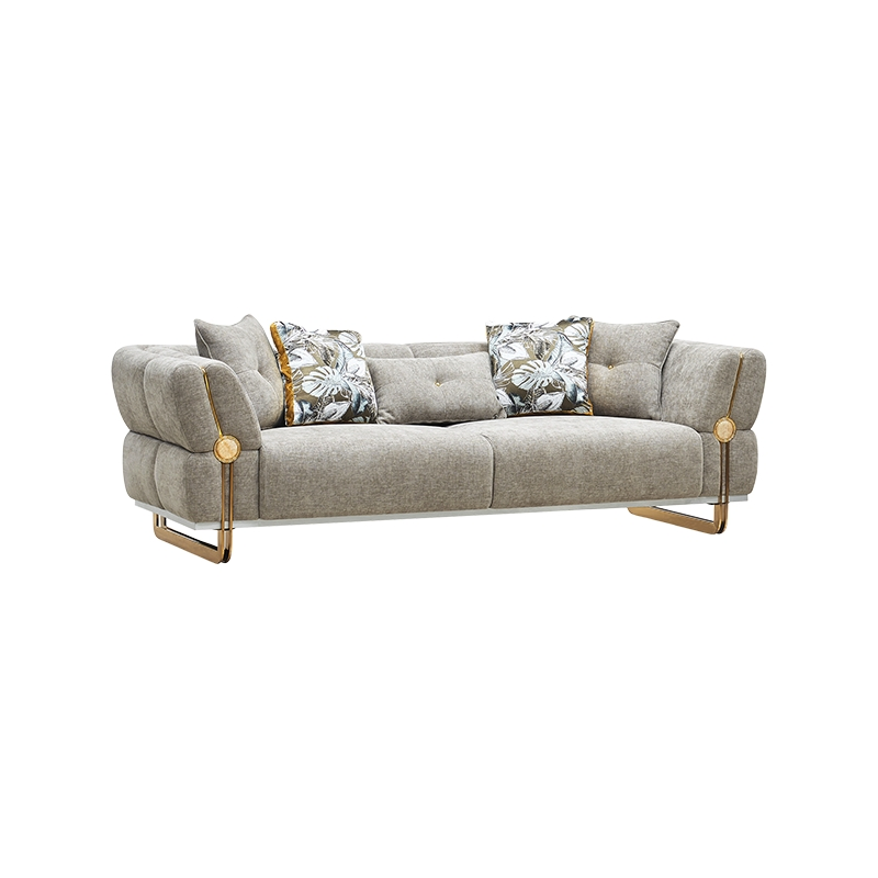 China Factory Italian High End Luxury Living Room Fabric Sofa Set for Project