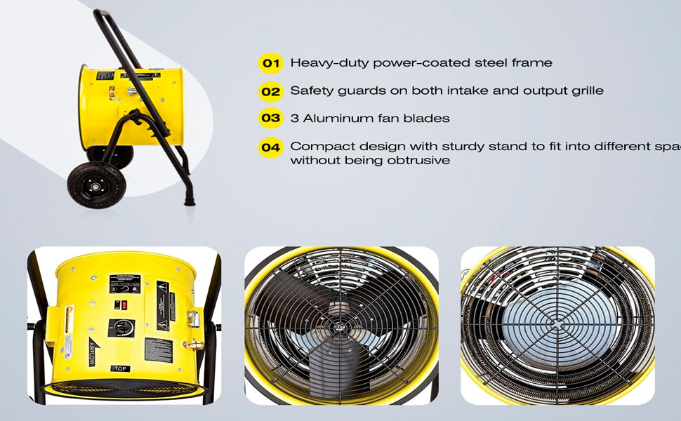 a Versatile Portable Solution for Workshop, Garage, Factory and Home Efficient 40kw Industrial Heater