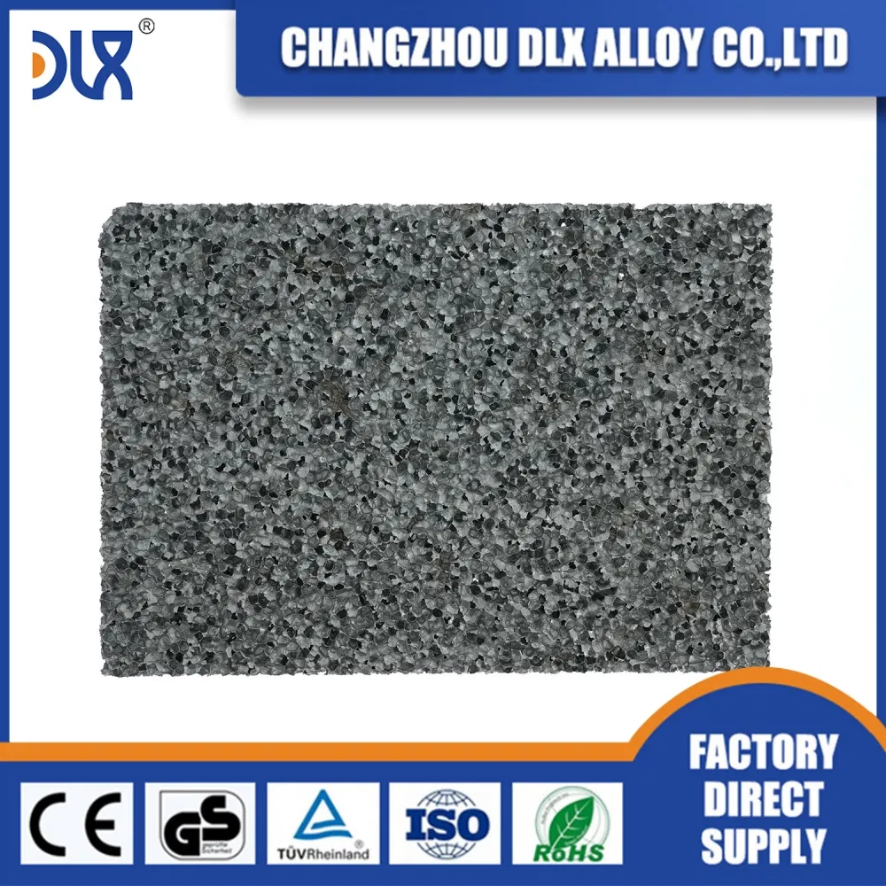 Architectural Aluminum Foam Decorative &amp; Functional Cladding Fire-Resistant A2 Grade 600X1200mm Standard Panel Natural/Anodized Finish