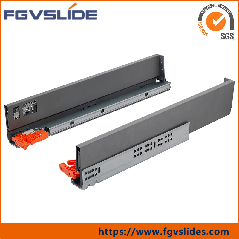 Kitchen Cabinet Inner Fittings Soft Close Runner Drawer System Drawer Rail Slide for Cabinet 50000 Times 280 to 555 mm 225 mm
